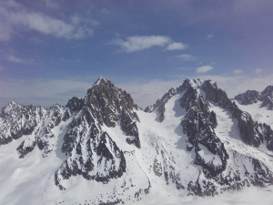 Des beaux objectifs alpins : l'aiguille du Chardonnet et l'aiguille d'Argentière