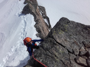 apprentissage de l'alpinisme aux grands montets