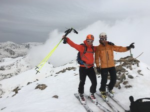 Raid à ski de randonnée dans le massif du Mercantour et l'Argentera avec un guide de haute montagne