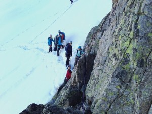 alpinisme facile dans les ecrins avec des enfants