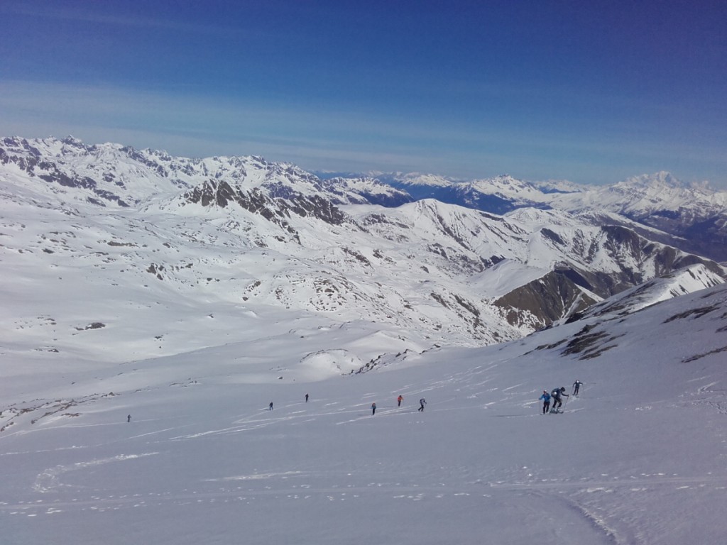Ski de randonnée à la cime de la valette en maurienne