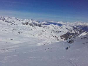 Ski de randonnée à la cime de la valette en maurienne