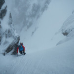 alpinisme hivernal dans number 3 gully