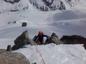 arête du petit Belvédère aux Grands Montets est une course d'alpinisme facile adaptée à l'apprentissage